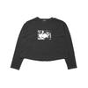 Unisex Oversized Cotton Long Sleeve Tee With Vintage Patch Artwork Hip Hop Streetwear