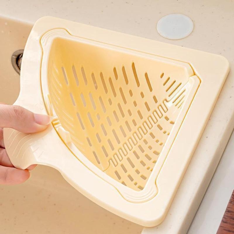 Suction Cup Press Sink Drainer Basket Automatic Dumping Strainer Basket Hanging Faucet Sponge Storage Rack