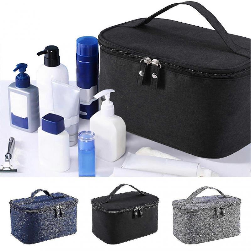 Cosmetic Bag Large Capacity Waterproof Toiletry Bag Portable Travel Makeup Organizer With Double Zipper For Men Women