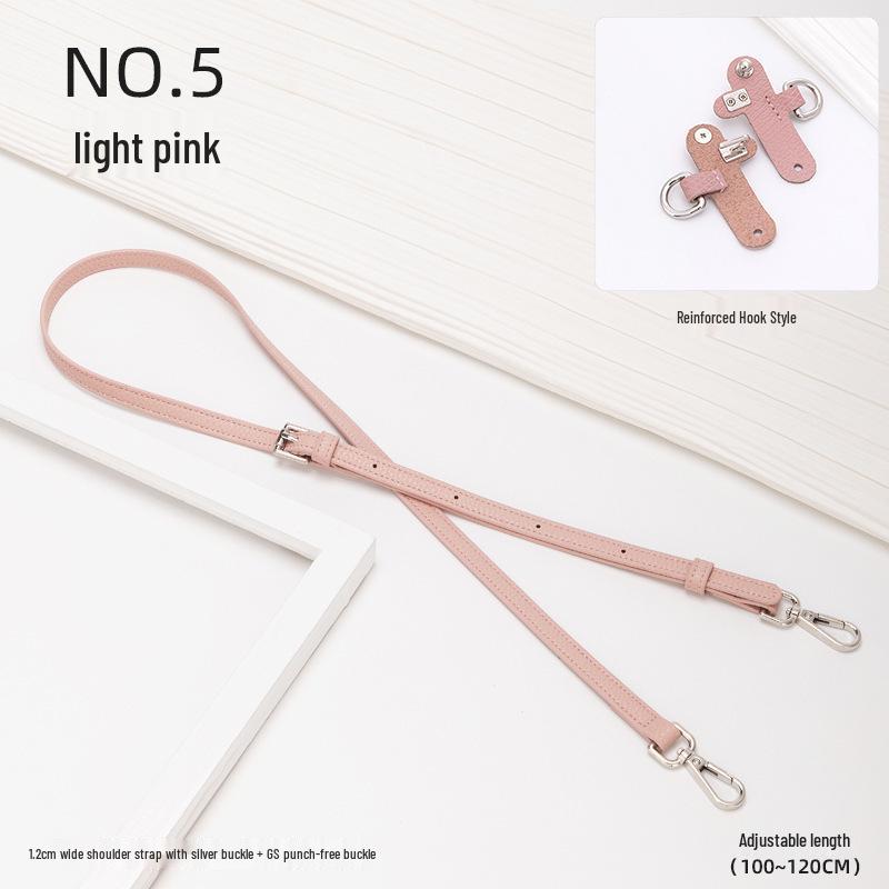 Longxiang Genuine Leather Mini Dumpling Bag with Wide Strap and No-Punch Buckle