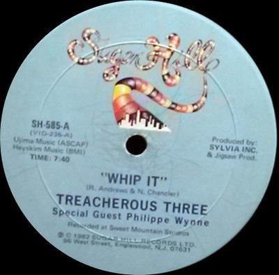 12inch Record TREACHEROUS THREE - Whip It SH585 Sugar Hill Reco 1982 US Rap & Hip-Hop/R&B Used