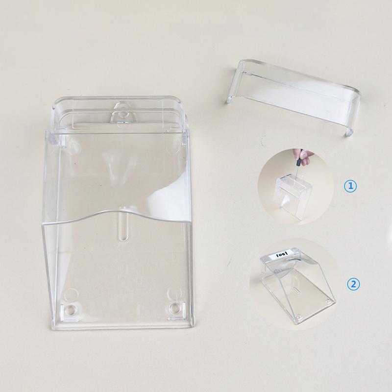 Capa Impermeável Para Campainha de Porta Sem Fio Botão de Toque Campainha Transparente Capa Protetora para Campainha de Porta Doméstica