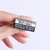 Freedom Of Speech Enamel Pins Voltaire Saying Brooches Lapel Badges Classic Quotes Jewelry Gift for Friends