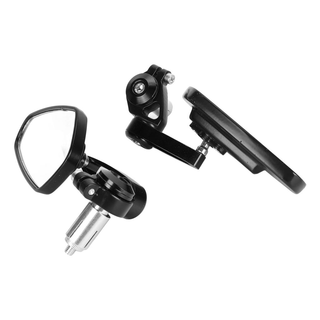 2PCS Motorcycle Rearview Mirror High Definition Clear View Aluminium Alloy Handlebar Side Mirrors for Motorbike