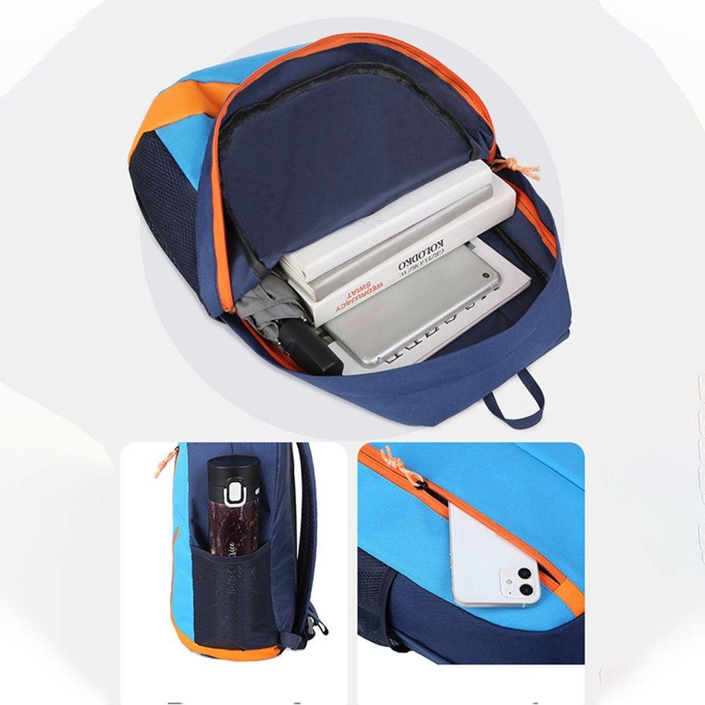 Zipper Outdoor Sports Backpack Large Capacity Climb Bag Casual Lightweight Nylon Bag Outdoor