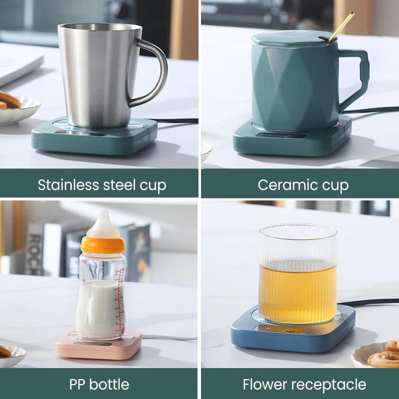 Cup Warmer Coffee Mug Heater Milk Tea Water Heating Pad Home Cup Heater Warm Mat 55℃ Constant Temperature Coaster Gift Box