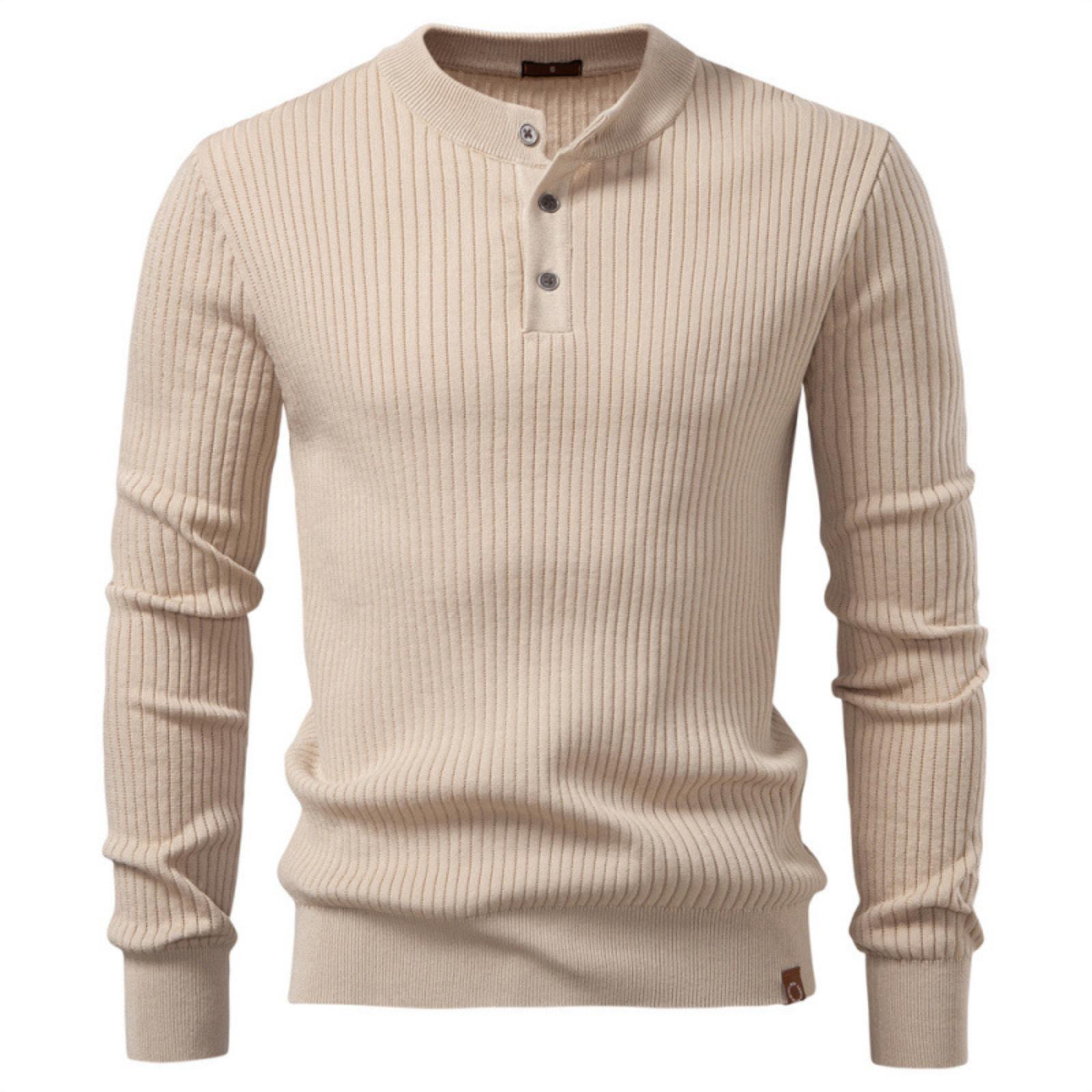 

Men s Casual Wool T-shirt Fashion Solid Color Collar Bottoming Shirt Men s Sweater XL