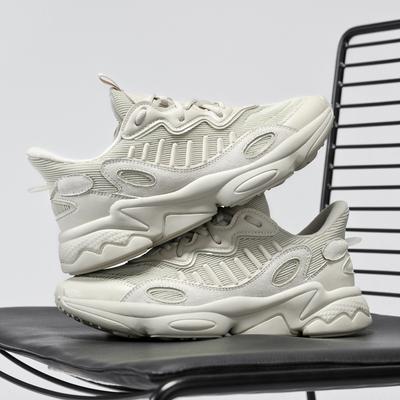 Genuine Leather Platform Men's Running Shoes for Women Light Comfort Jogging Sports Shoes Mesh Commuting Walking Shoes Sneakeres