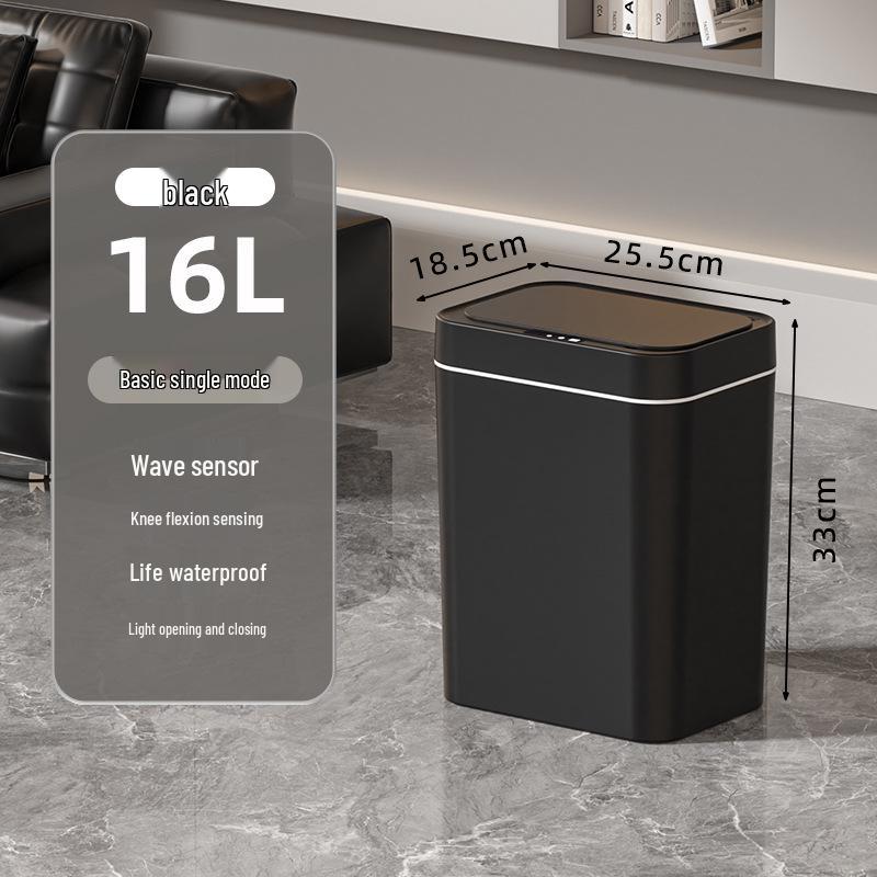 

16L Automatic Induction Trash Can with Lid for Kitchen & Bathroom Battery Version