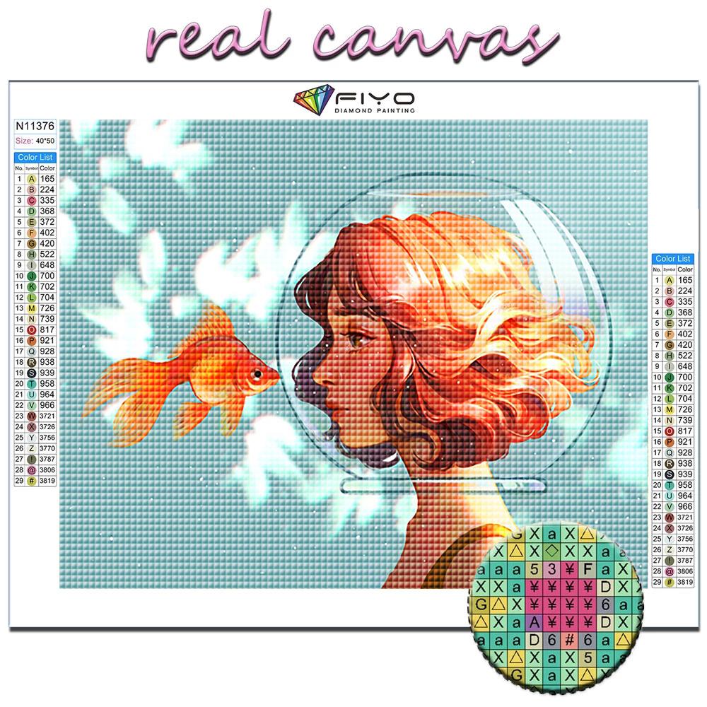 5D DIY Cartoon Girl Avatar Cross Stitch Rhinestones Diamond Drawing Embroidery Mosaic Home Decor