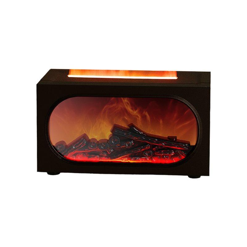 

LITE-Mini For Essential Oils Fireplace Diffusers 140Ml Humidifier With Bonfire Flame 7 Colors Light чорний
