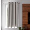 Plain Non-iron Eyelet Curtain 135x180 Cm ALIX Linen, by Soleil d'Ocre