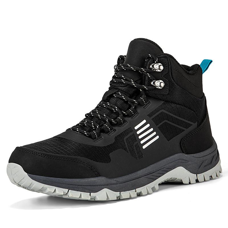 High-Quality Men's Hiking Boots Outdoor Anti Slip Wear-resistant Snow Boots Man High Top Winter Trekking Walking Shoes Women