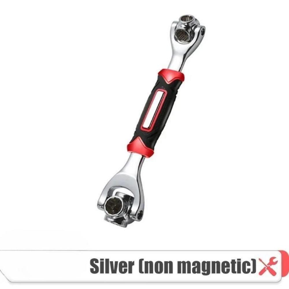 

Многофункциональный ручной инструмент с торцевым ключом 52 в 1, вращающийся на 360 градусов храповой ключ с шлицевым болтом, торцевой ключ Torx, ремонтный инструмент Non-magnetic version-1pc