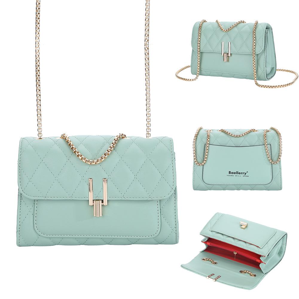 Women s bag diamond lock small square bag fashion chain niche women s shoulder messenger bag one size