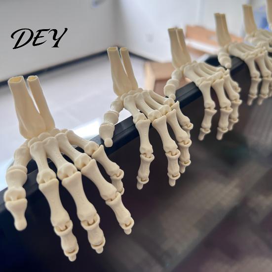 Handmade Bone Models for Party Halloween Skeleton Hands, 3D Printed Hand Bones Model, Realistic Scary Props Decorations Spooky Claw Prop Home