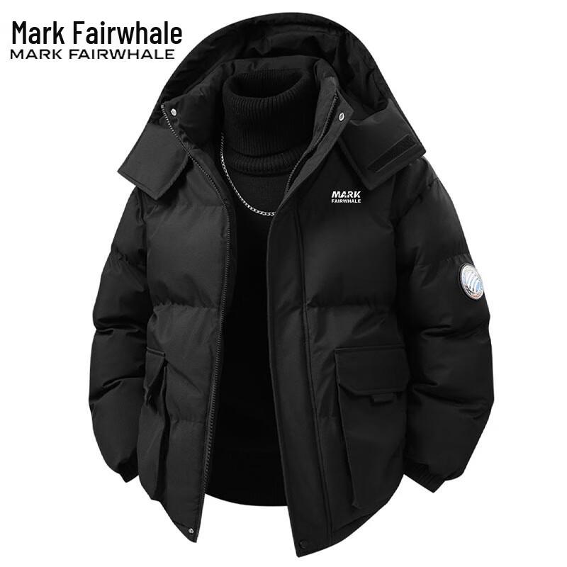 Mark Fairwhale Men's Hooded Casual Warm Cotton Jacket