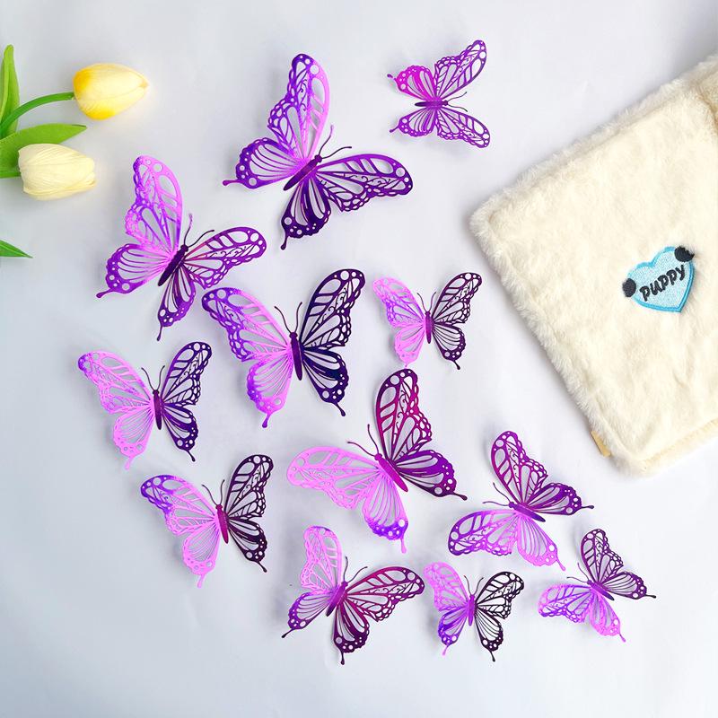 3D Hollow Butterfly Window Decoration Stickers & Photo Prop Crafts