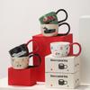 Cartoon Big-Eared Animal Mug, Water Cup, Ceramic Cup, Breakfast Cup, Office Large-Capacity Coffee Cup Idea