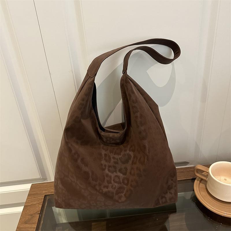 New autumn and winter personalized leopard print tote bag women's fashion large-capacity shopping bag portable child and mother bag