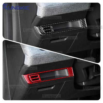 Adesivo in Vera Fibra di Carbonio Morbida per Renault Clio 5 MK5 2020 2021 2022 2023 2024 2025 LHD Auto Lato Guidatore Cornice Rivestimento Vano Portaoggetti
