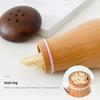 Creative Wooden Toothpick Holder Household Toothpick Box Walnut Double Cute Mushroom Practical Toothpick Jar Toothpick Dispenser