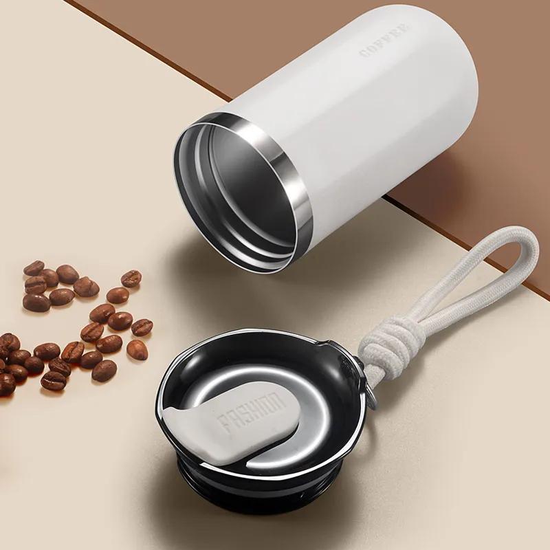 Stainless Steel Insulated Double Wall Travel Tumbler Reusable Insulated Coffee Mug, Thermal Cup with SplashProof Sliding Lid LWY013