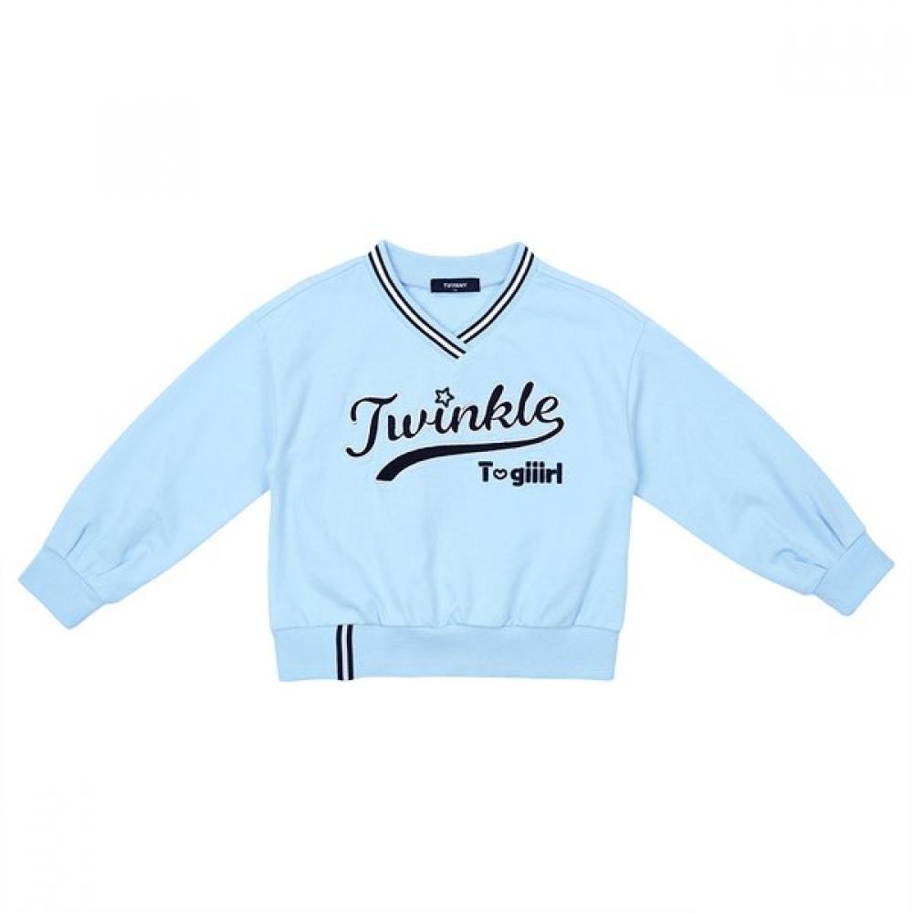 

Tiffany Blue V Neck Mtm T51kbt070 Blue/130