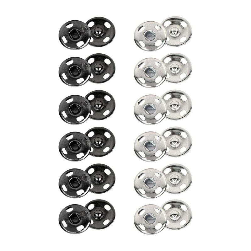 

Sew on Snap Buttons 24Pcs 7mm Poppers Fastener Set DIY Sewing Clothing Snap Fastener Buttons Craft Press Studs Button Supplies