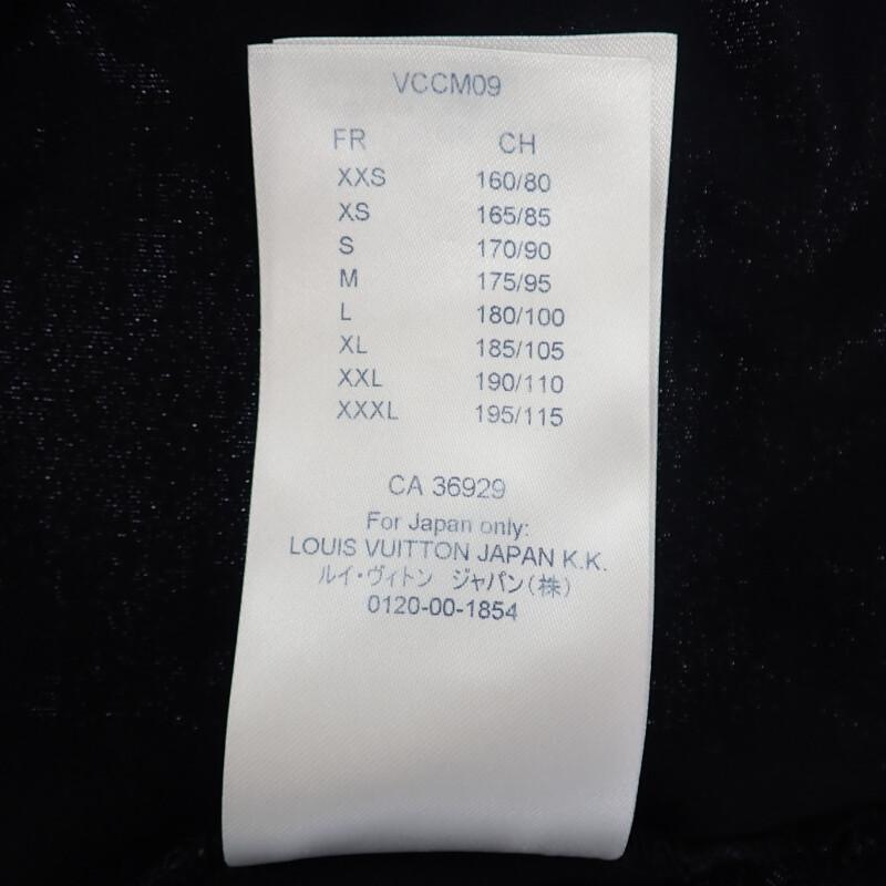 Louis Vuitton XL Short Sleeve T-shirt Black/white Cotton Mens