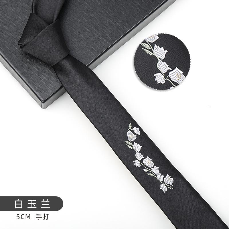 Men'S And Women'S Korean Version 6Cm Fashion Casual Professional Striped Hand-Made Thin Tie Groom Best Man Wedding Banquet Tie