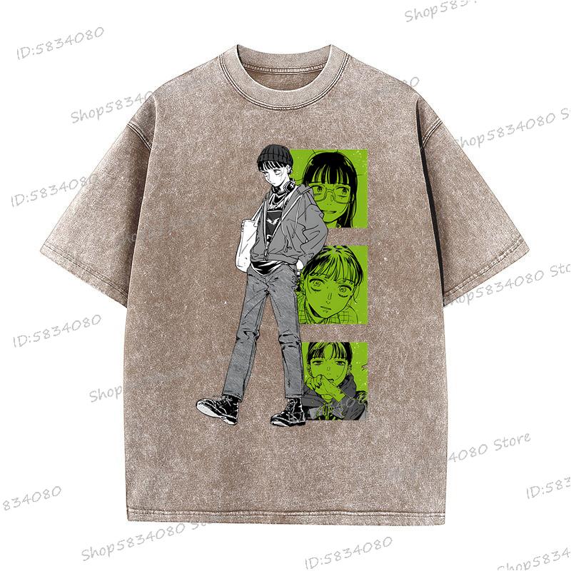 2025 The Guy She Was Interested TShirt Unisex Fashion Casual Tee Tops Unisex Women Anime Unisexga Vintage Wash 100 Cotton Tshirt