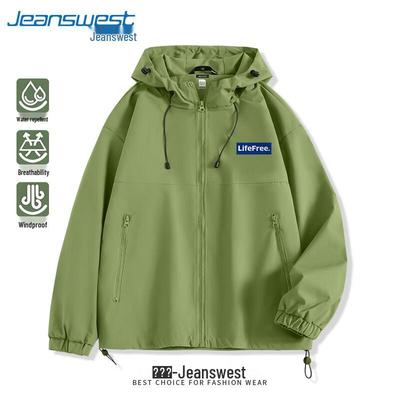 Jeanswest Unisex Windproof Waterproof Hooded Jacket