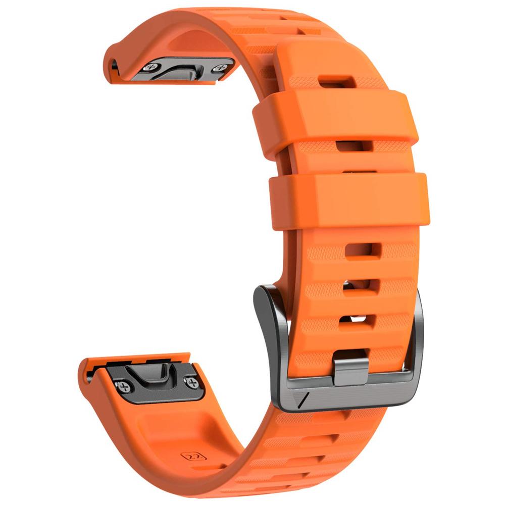 QuickFit 22mm 26mm Silicone Strap For Garmin Fenix 8 E 7X 7 Pro Solar/6X/Epix/Forerunner 965/Instinct 2X/Enduro 3 Official Band