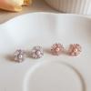 Women's Floral Stud Color Petite Earrings