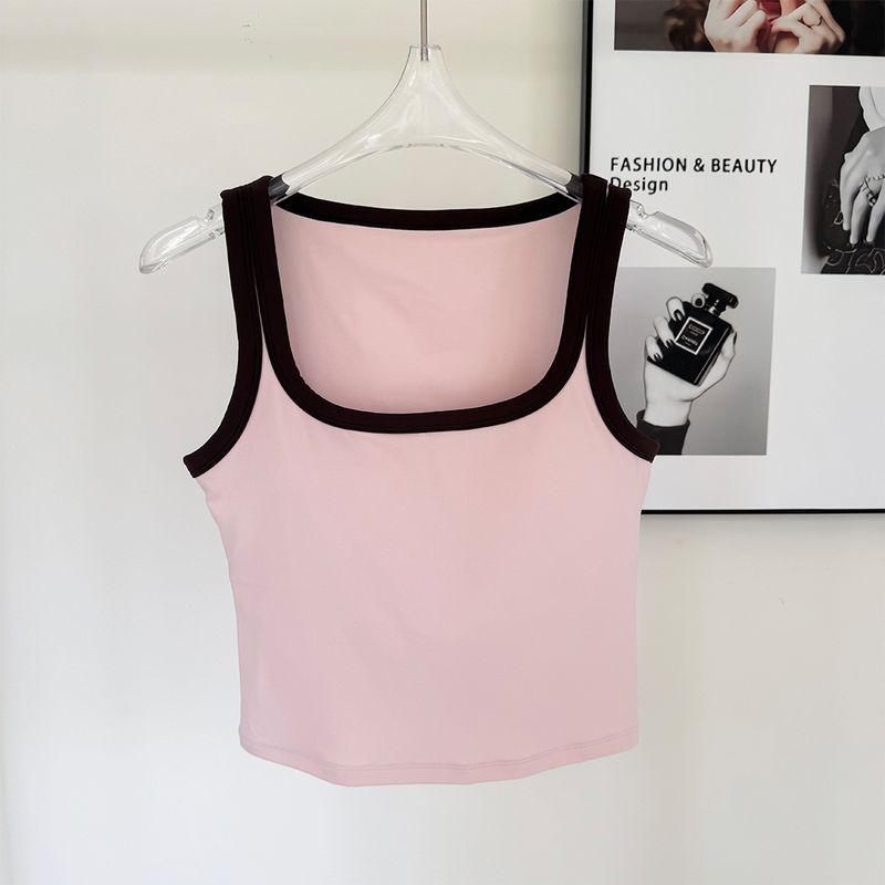 Spring and Summer New Arrival Bubble Wrap Sports Vest Female Contrast Color Outwear Yoga Bra Tops Quick-Drying Breathable Fitness Loungewear