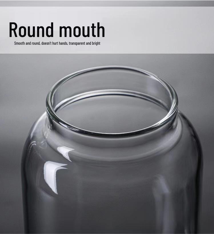 High-End Glass Storage Jar for Dried Tangerine Peel - Sealed Medicinal Material Display Container
