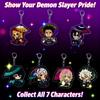 Chaveiro Acrílico Demon Slayer Kamado Tanjiro Zenitsu Agatsuma Pingente de Anime Acessório Presente Cosplay Mercadoria Colecionável Levar Mini Leve