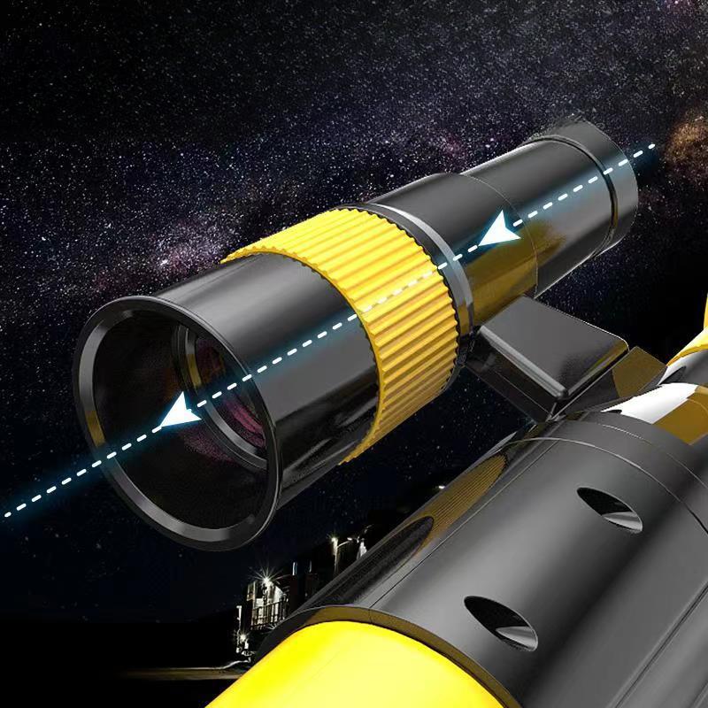 1001-1 Astronomisches Einrohr-Teleskop für Kinder, HD-Mondbeobachtung, Sternenbeobachtung und Weltbeobachtung mit doppeltem Zweck.