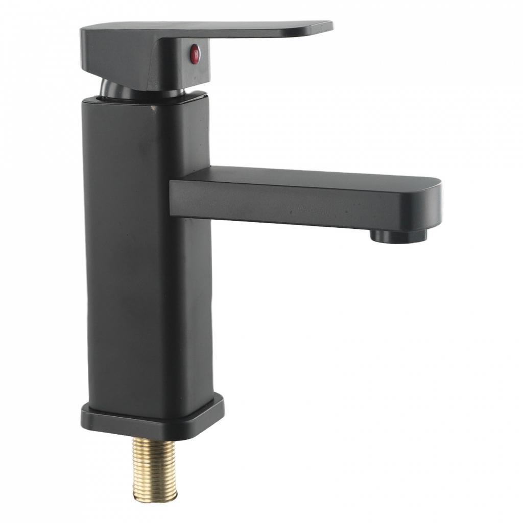 Steel Faucet Basin Faucet Plastic Handle Single Sink