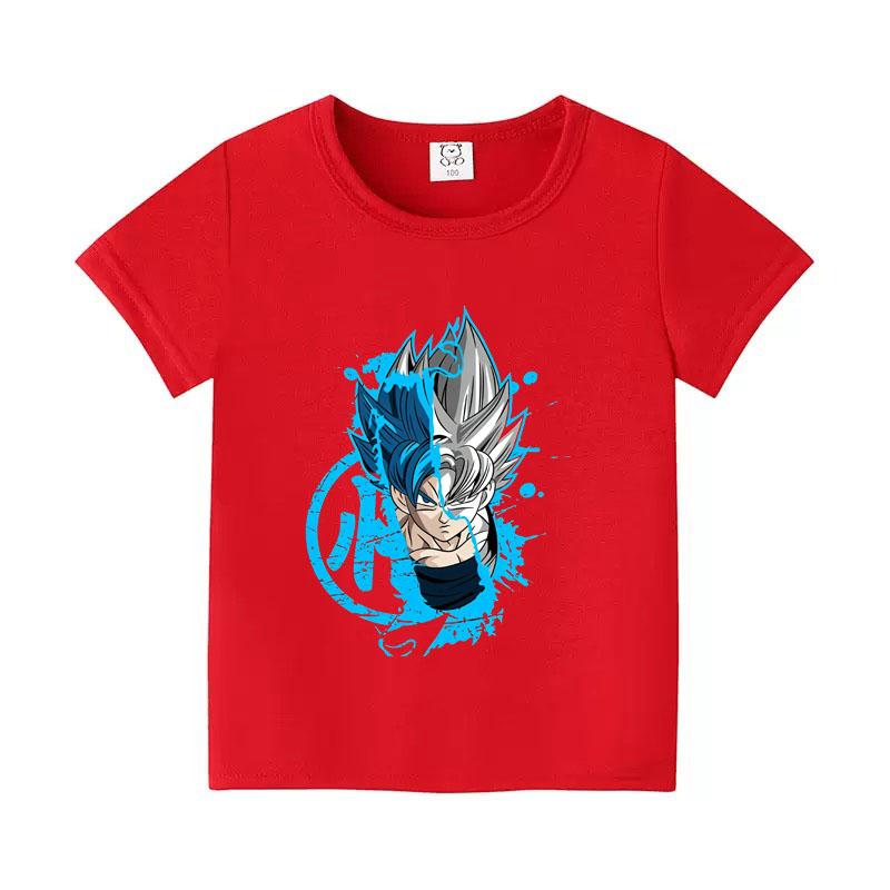 Dragon Ball Goku Anime Print Tops 2026 Summer New Tshirt Unisex Dragon Ball Sports Kids Tshirt 100
