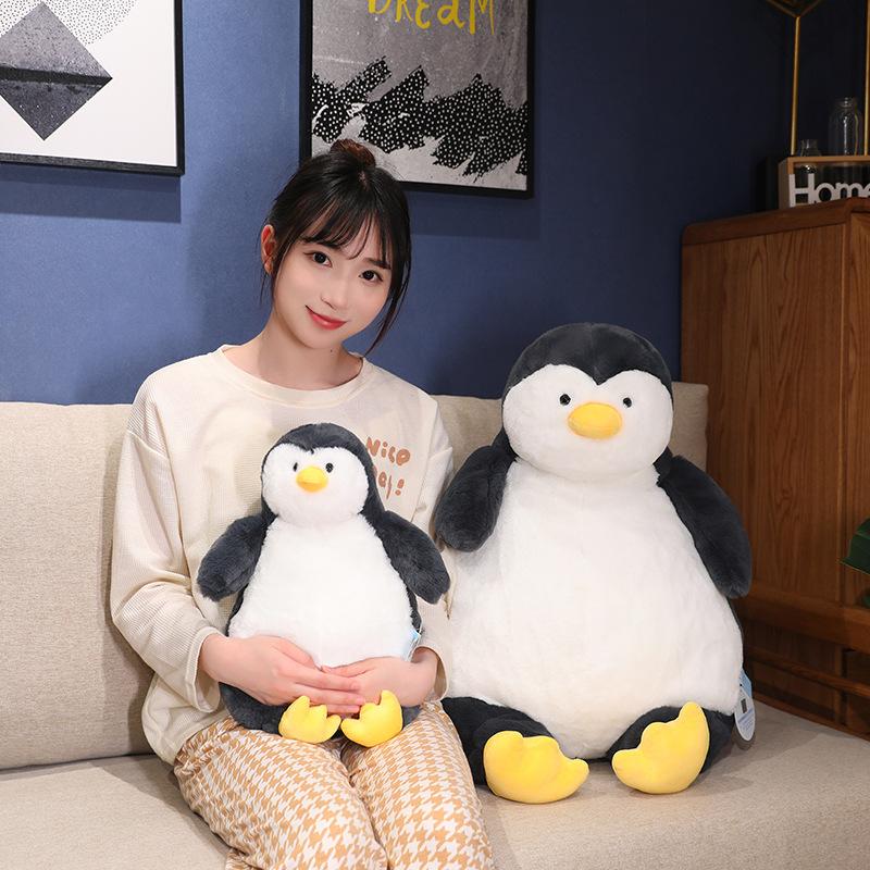 Lazy Penguin Plush Toy Pillow Doll Backrest Cushion Sleeping Companion Gift Girl