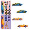 6 Stück/Packung Personalisierte DIY Rennzubehör Puzzle-Aufkleber Neue Produkte Kinder Kreative Puzzle-Aufkleber