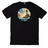 T-Shirt Buntes Buntglas Leuchtturm Motiv Baumwolle