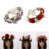 Braut-Blumenkränze für die Hochzeit Blumengirlanden-Kränze Haarkranz Boho-Blumen-Haarbänder Damen Braut-Blumen-Haarbänder