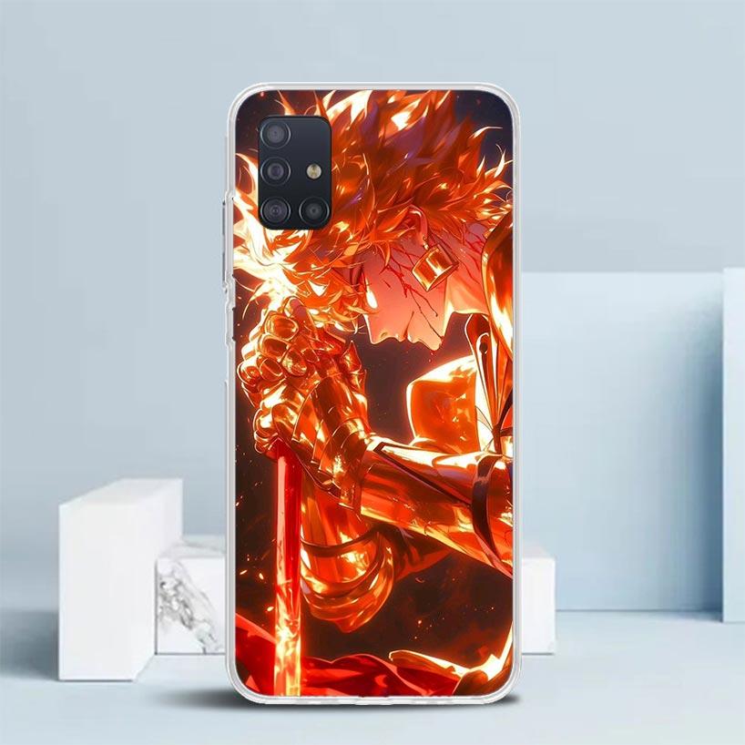 Fate Zero Stay Night Gilgamesh Soft Cover for Samsung Galaxy A12 A22 A32 A52 A72 A02S Phone Case Note 20 Ultra 10 S10 Plus A51 A