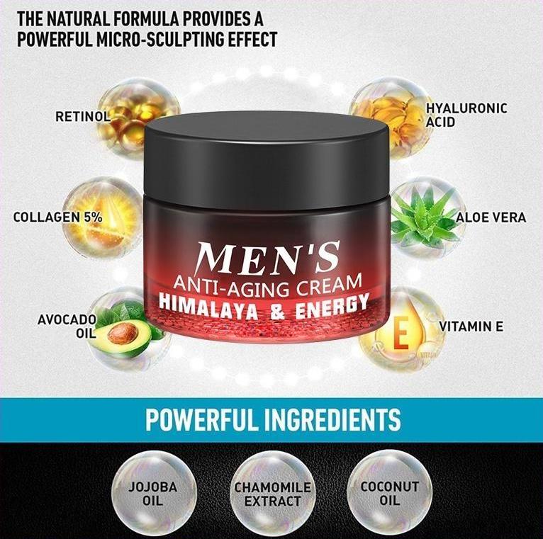 Newest Anti Aging Men's Face Cream Moisturizer Anti Wrinkle Facial Skin Care Collagen Retinol Hyaluronic Acid Day & Night Cream