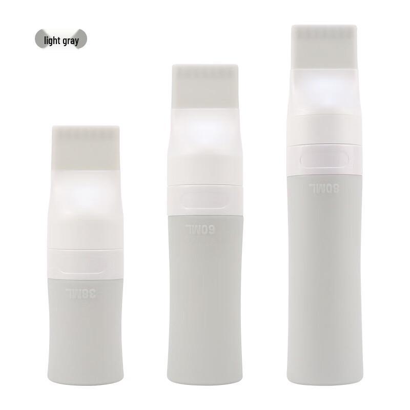OIMG 3-Piece Portable Silicone Travel Bottle & Comb Set