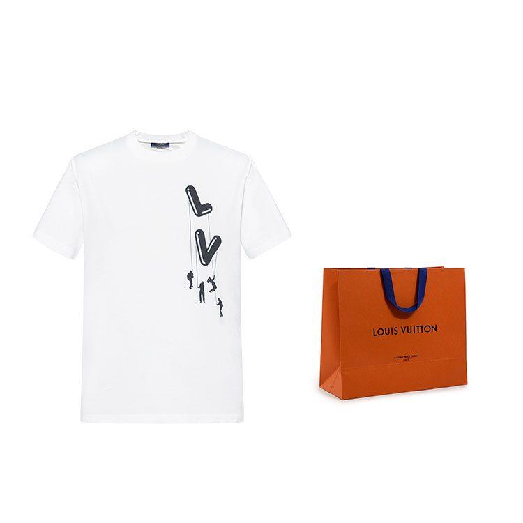 Louis Vuitton New Quarterly Products Of LV T Shirts Men's Crew Neck Moderate Straight Fit 1A8P8U