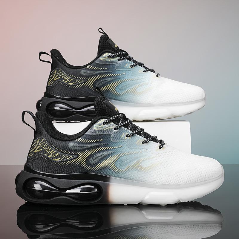 Summer air cushion running shoes trend 3D three-dimensional large size sports shoes casual shoes men's shoes joint 2025 shoes